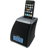 SDI TECHNOLOGIES-PERSONAL & PORTABL SPACESAVER ALARM CLK - GUNMETAL FOR IPHONE IPOD