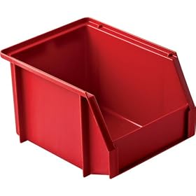  Small Size Red Storage Bin