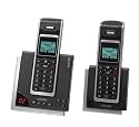 Swissvoice Eurit 758 Duo schnurloses ISDN Telefon mit digitalem Anrufbeantworter und Mobilteil schwarz