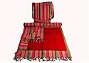 Striped Kikoy Beach Towel and matching Bag