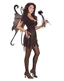 Black Fairy Velvet Adult Costume (Medium/Large)