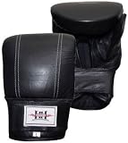 Heavy Hitters Leather Bag Gloves (Size=L,Color=Black)