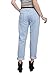 Wink Gal Women Coachella Destroyed Boyfriend Jeans Ripped Washed Denim Trousers