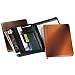 Andrew Philips Leather Goods Zip-Around Writing Pad Holder/Portfolio - Tan