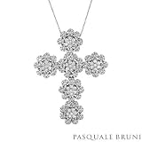 Pasquale Bruni! Made in Italy Pleasant Necklace with 7.68ctw Super Clean FG/VVS Diamonds and Sapphire Made of 18K Gold