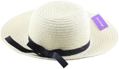 Women's Hand-woven Elegant Straw Sun Hat (Beige)