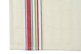 Dunroven House K358-RC Nostalgic Stripe Tea Towel in Red and Cream- Pack of 6
