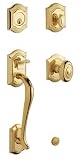 Baldwin 85327.003.DBLC Bethpage Emergency Exit Handleset with Bethpage Knob, Lifetime Polished Brass