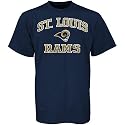 St. Louis Rams Navy Blue Heart and Soul T-shirt