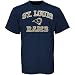 Search : St. Louis Rams Navy Blue Heart and Soul T-shirt