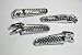 Aluminum Alloy Chrome Motorcycle Front Rear Foot Pegs For Honda CBR 600 900 1000 Brand NEW