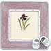 Adorable pink enamel frame with jeweled baby booties by Lawrence