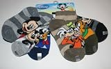 Disney Mickey Mouse and Friends Toddler Boy’s 1/4 crew Socks 6 Pair-6 Designs Size: 2T-4T