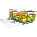 Shelf on Wheels Expandable Chrome Plated Steel Pantry Pull Out Basket, 16 by 6-Inch
