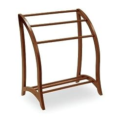 Quilt Rack in Walnut Finish By Winsome Furniture