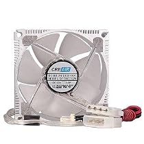3x3-Inch (80mm) Aluminum Case Fan with Red LEDs