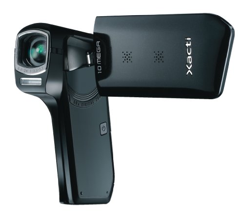 Sanyo Xacti VPC-CG10EX HD-Camcorder (SD/SDHC-Card, 5-fach opt. Zoom, 10 Megapixel, 7,6 cm (3 Zoll) Display) schwarz