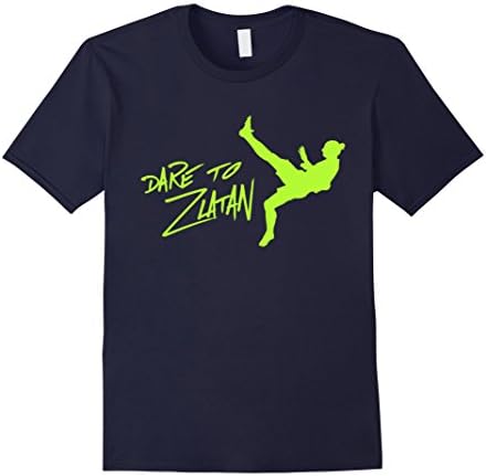 Men's Dare to Zlatan Ibrahimovic T SHIRT Large Navy