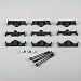 Automotive : Flex-a-lite 3909 GatorClips Oil Cooler Mounting Clamps - Set of 9
