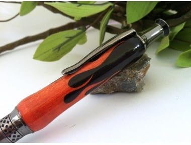 Burn So Good, Orange and Black Inlay Flames Writing