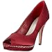 MENBUR 042640A77 EVENING SHOE PEEP TOE GOTAS, Damen Pumps, Rot (Burgundy 77), EU 40