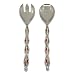 Salad servers - red bead