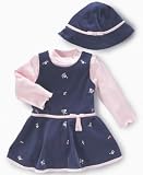 Little Bitty Little Girl Schiffli Corduroy Jumper Set