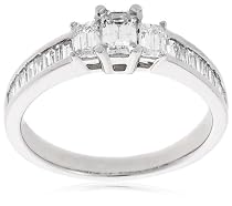 14k White Gold Diamond Bridal Ring (1 cttw, G-H Color, SI2 Clarity)