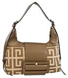 Givenchy Brown Leather and Beige Fabric Shoulder Bag 6959053077
