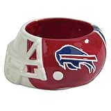 Pack of 2 NFL Buffalo Bills Multi-Functional Mini Ceramic Helmet Bowls 5"