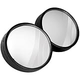 Custom Accessories 71183 3" 360 Degree Blind Spot Mirror, (Twin Pack)