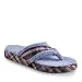 ACORN Women's Taylor Spa Thong Slipper,Periwinkle,Large/8-9 M US