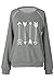 CUPSHE Fashion Women's Arrow Printing Raglan Sleeve Pullover Sweatshirt