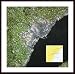 Toronto, Canada From Space, Art Poster with Wood Frame, poster size: 25 x 39