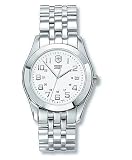 Victorinox Swiss Army Silver Stainless Band White Dial - Women's Watch 24663