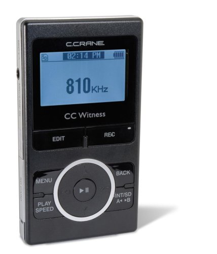 CC Witness 2GB Digital Recorder/MP3 players with AM/FM