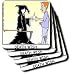 Londons Times Religion Heaven Hell Cartoons - Death Wish - Coasters