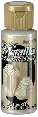 DecoArt Dazzling Metallics 2-Ounce Oyster Pearl Acrylic Paint