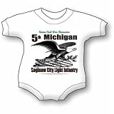 5th Michigan Infantry Baby Ultrasoft Onesie