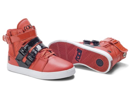 Radii Footwear- Straight Jacket- Red Cny High Top Strap Sneaker product image