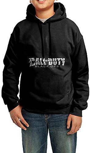 Boys Girls Kids Call Of Duty Black Ops Hoodie Black Cotton Hoodie X-Large