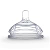 Comotomo 2 Pack Silicone Replacement Nipple, Clear, 6 Months