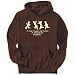 Hoodie Mens Brown 