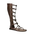 Knee Boot Roman Greek Toga Costume Sandal MENS SIZING Brown