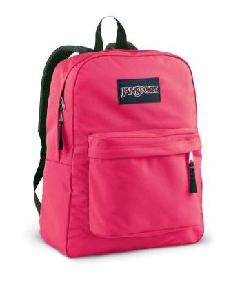 JANSPORT SUPERBREAK BACKPACK SCHOOL BAG - Majestic Pink