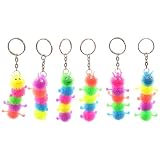 Multicoloured Caterpillar Key RingIMAGE