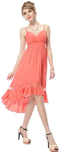 HE05011CO10, Coral, 8US, Ever Pretty Cocktail Dresses For Women 05011