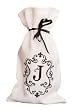 Embroidered Monogram Wine Bag - J