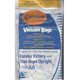 1 X Eureka Victory and True Hepa Upright Style AA Vacuum Bags Microfiltration with Closure - 9 Pack