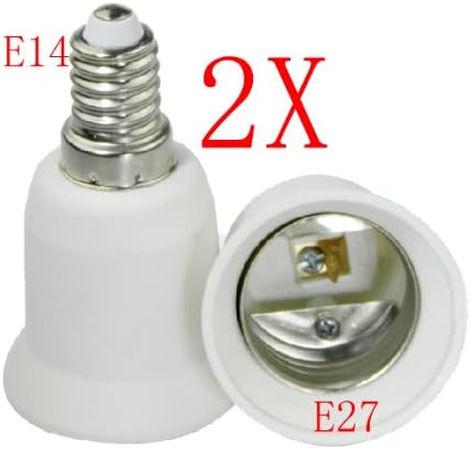 4 Pack E14 TO E26 Candelabra Light Bulb Lamp Socket Enlarger Adapter